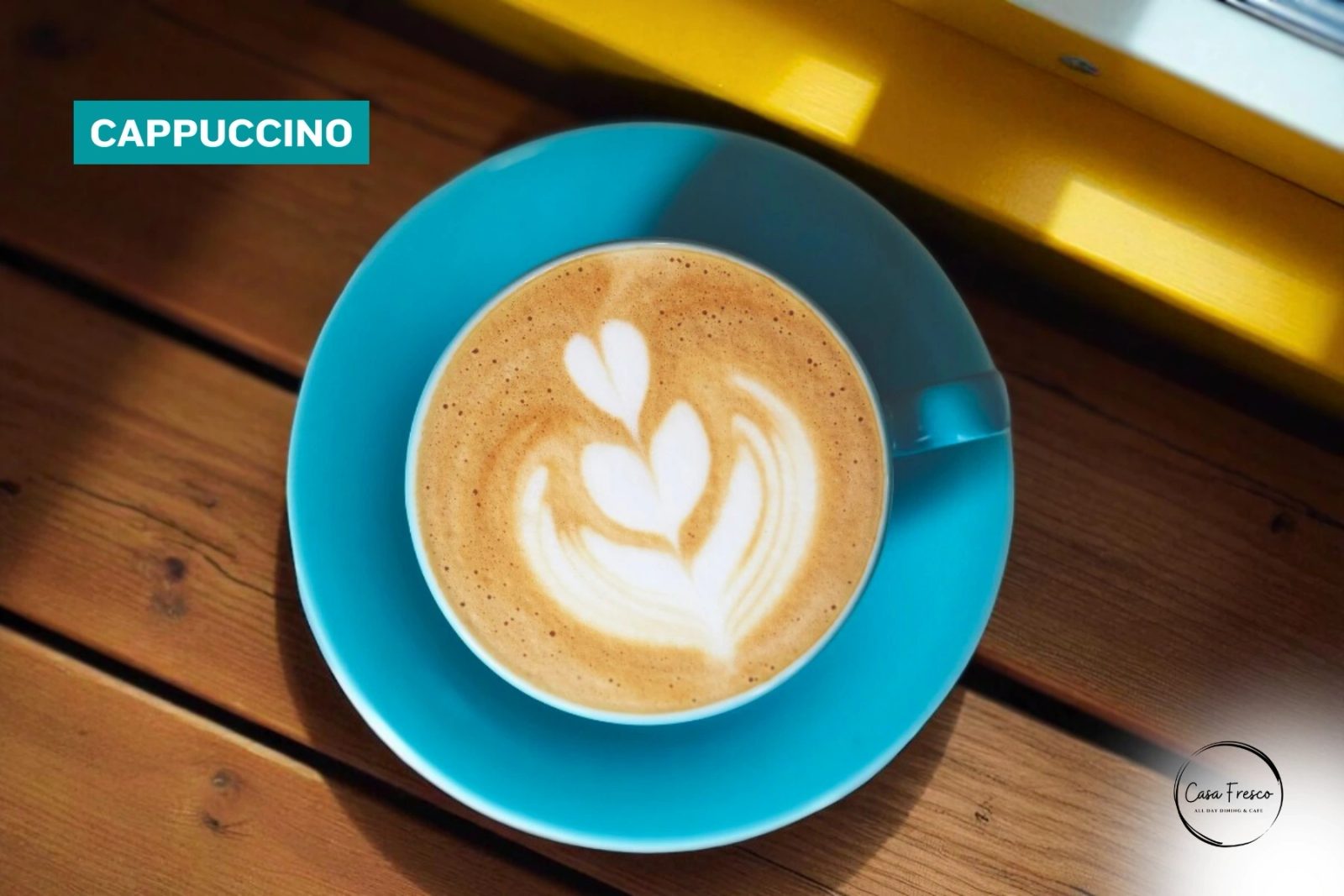 Cappuccino — house blend of Arabica and Robusta