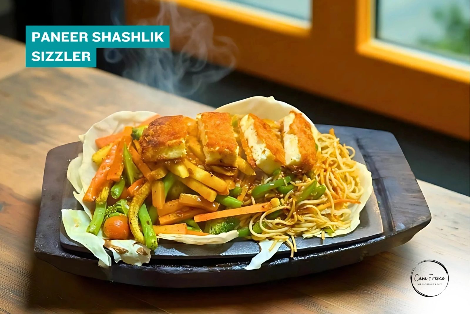 Paneer Shashlik Sizzler