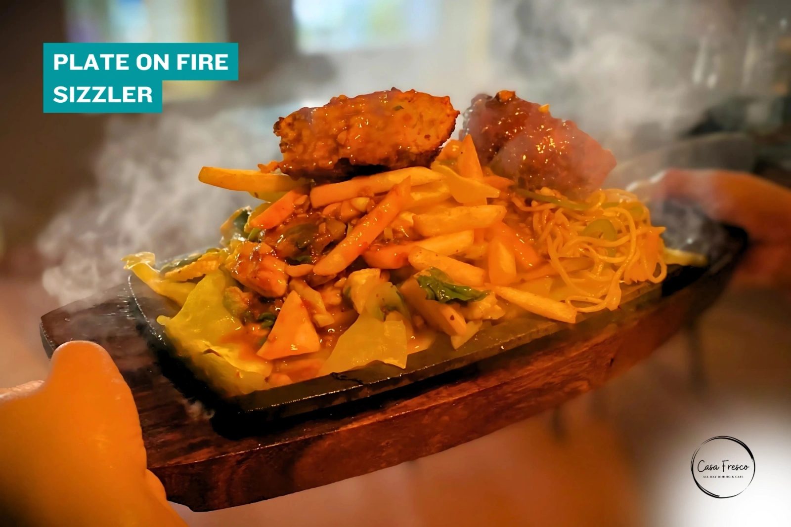 Plate on Fire Sizzler